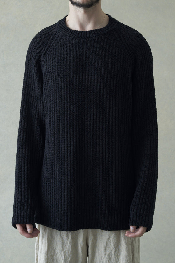 DEVOA knitted pullover SKL-CNTL black